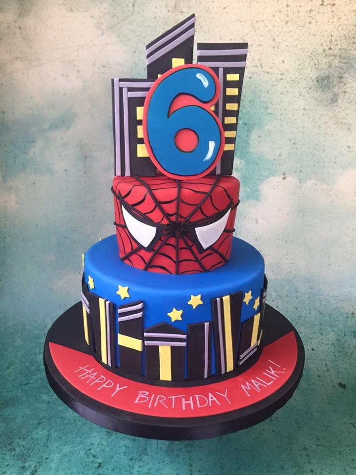 Spider Web On Cake
